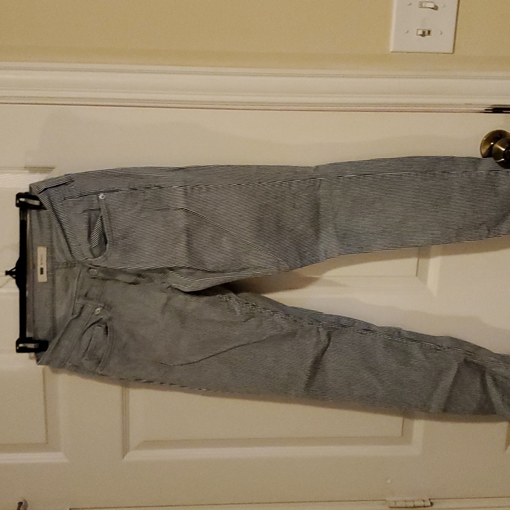 Pinestripe levi like new 524 skinny jeans